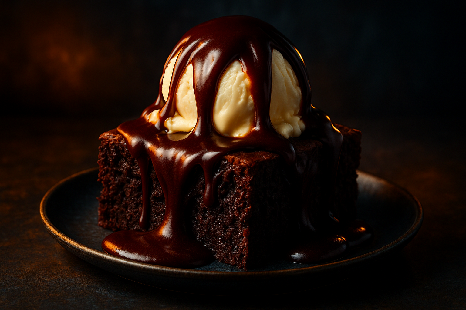 Wickedly Warm Brownie Sundae
